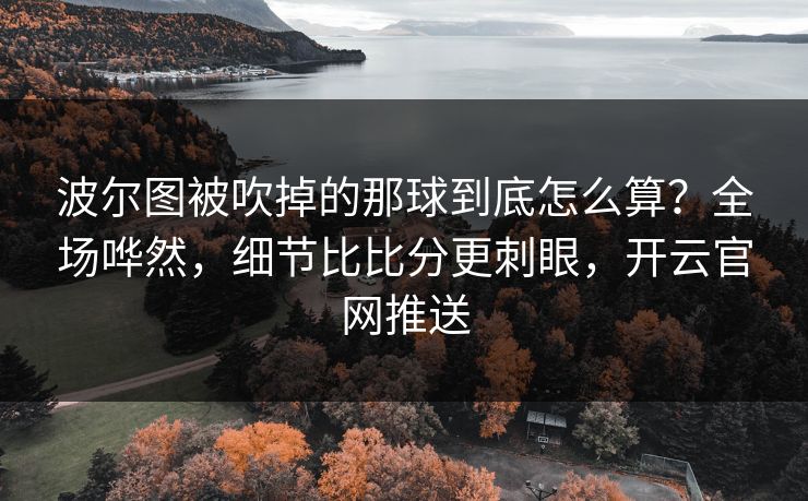 波尔图被吹掉的那球到底怎么算?全场哗然,细节比比分更刺眼,开云官网推送 波尔图被吹掉的那球到底怎么算?全场哗然,细节比比分更刺眼,开云官网推送