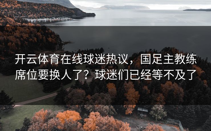 开云体育在线球迷热议，国足主教练席位要换人了？球迷们已经等不及了